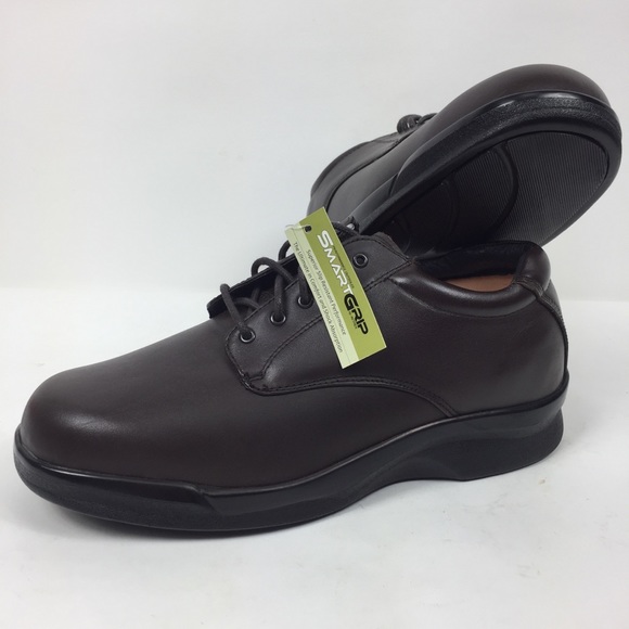 Apex 10.5 Brown Shoes Orthopedic Shock Absorbing - Picture 2 of 14